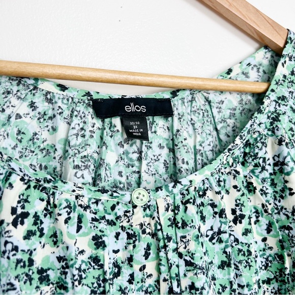 Ellos Floral Tiered Cotton Midi Dress size 3X - Picture 5 of 8